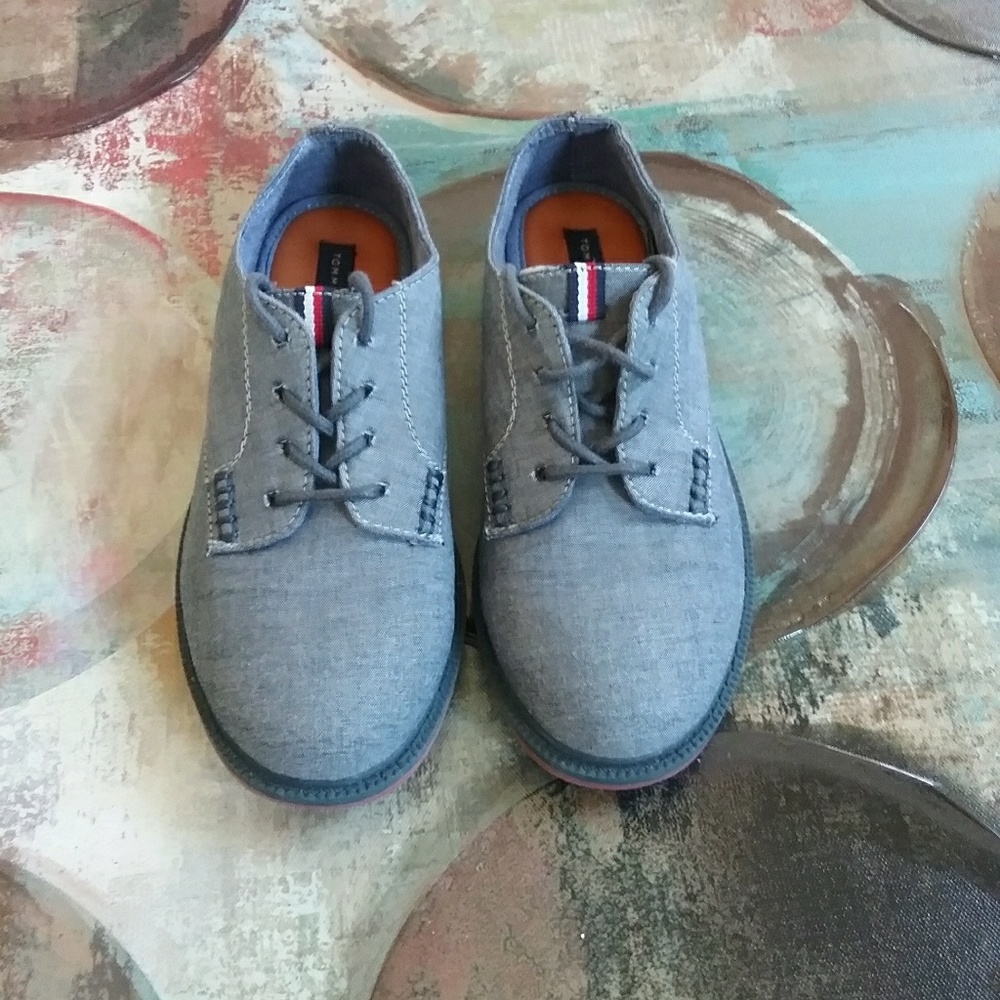Tommy Hilfiger Dark Chambray Boys Oxford Shoes